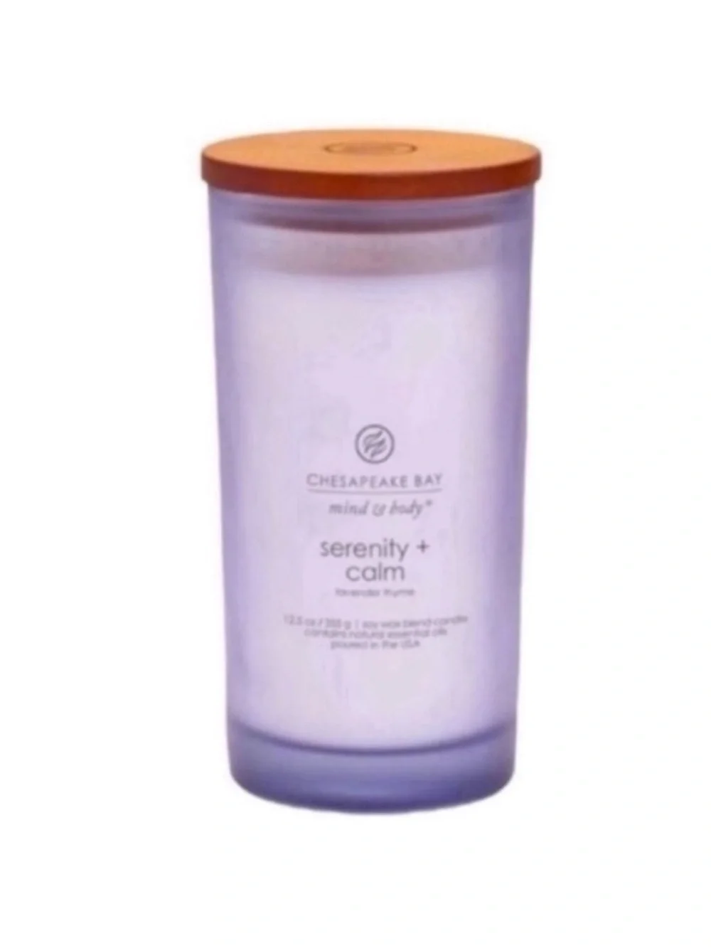 New Chesapeake Bay Mind and Body Serenity and Calm Lavender Thyme Candle